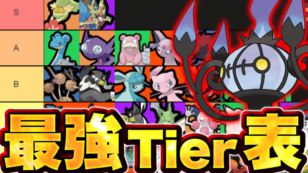 【ポケモンユナイト】シャンデラ、やはり強かったww新環境Tier表！シャンデラ入り最強ランキング！