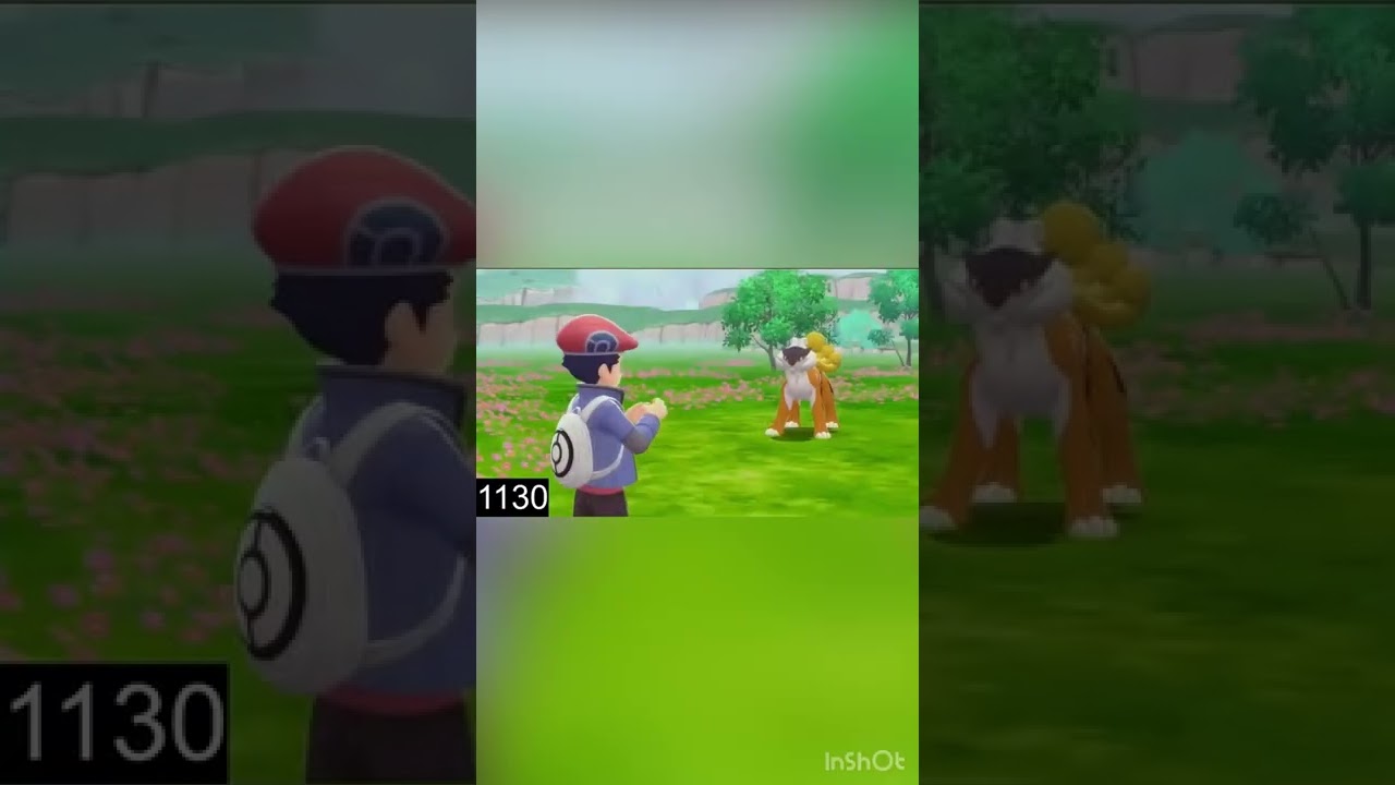 色違いライコウ　Shiny Raikou　【ポケモンBDSP】#shorts