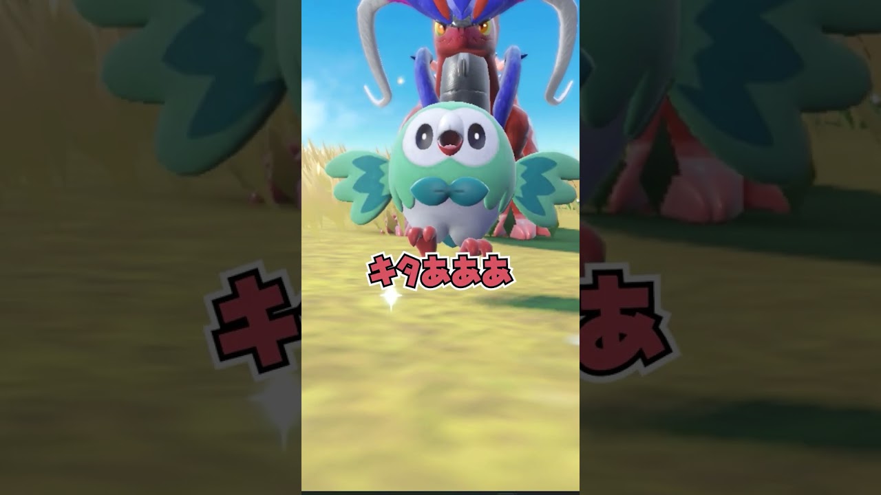 【ポケモンSV】色違い遭遇シーン #24 モクロー #shorts