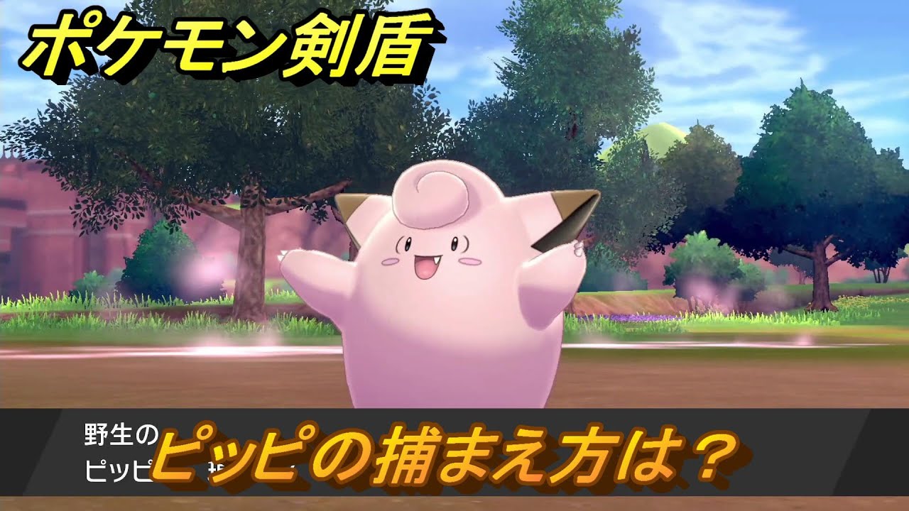 ポケモン剣盾　ピッピの出現場所は？オススメの場所は？天気は？ポケモン図鑑コンプへの道！　最新版【ポケモンソード・シールド】