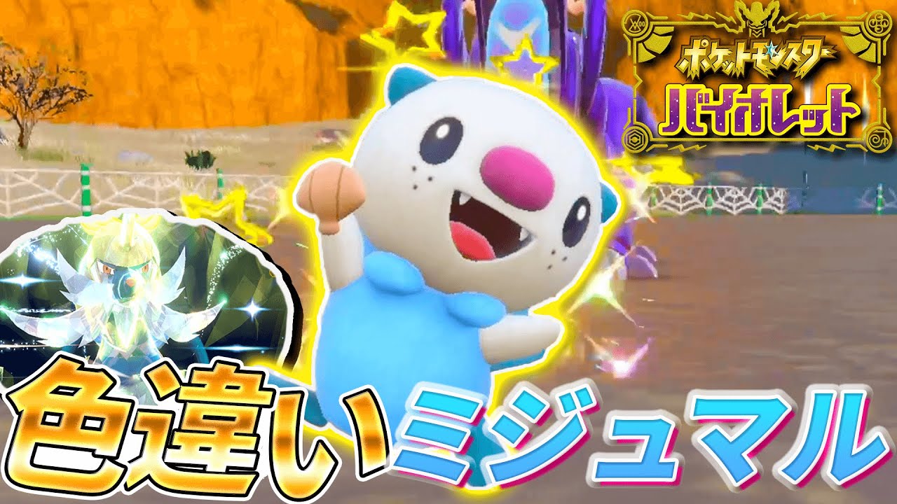 【最強ダイケンキ】小さい色違いのミジュマルが可愛すぎる【ポケモンSV/テラレイドバトル/ゲーム実況】