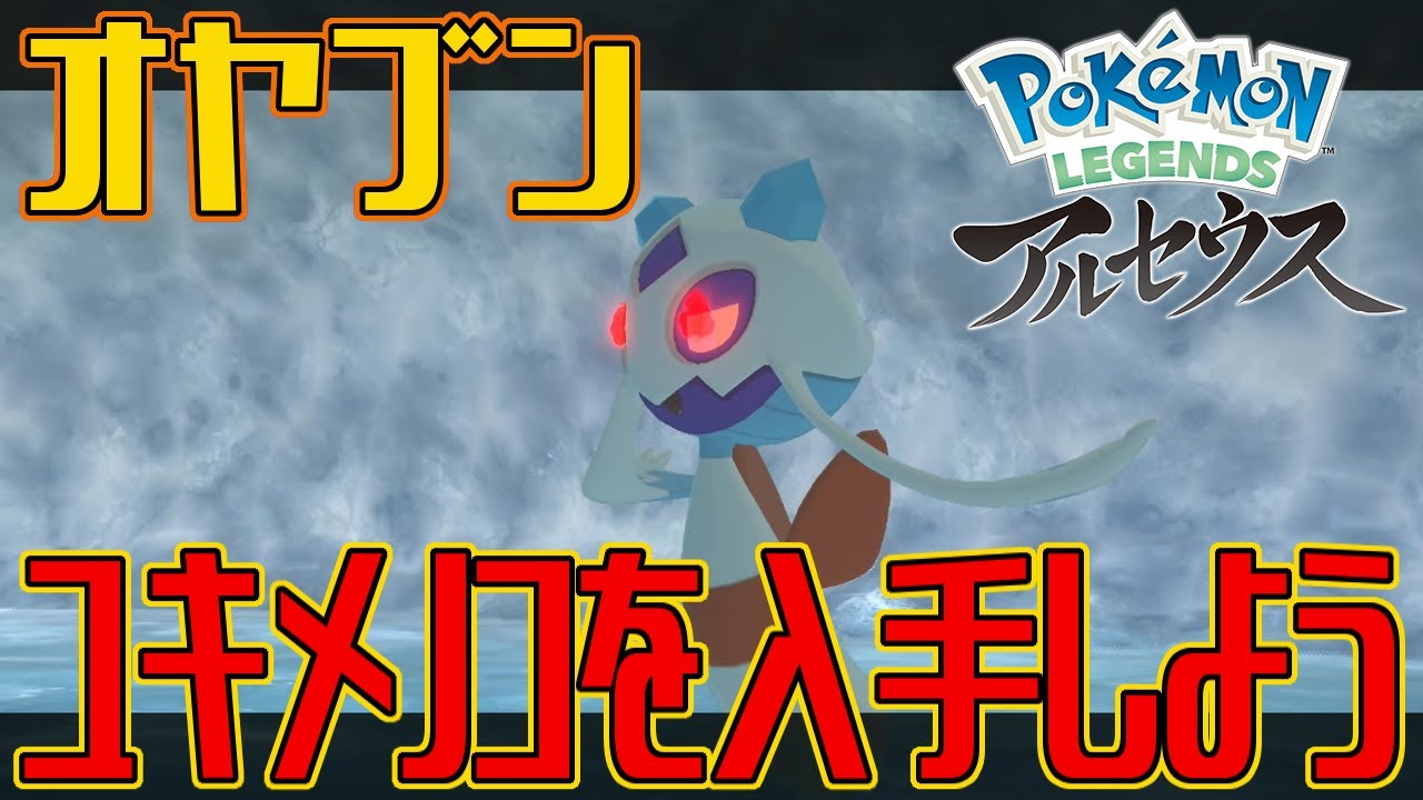 【ポケモンアルセウス】オヤブンのユキメノコを入手しよう【Pokémon LEGENDS アルセウス】