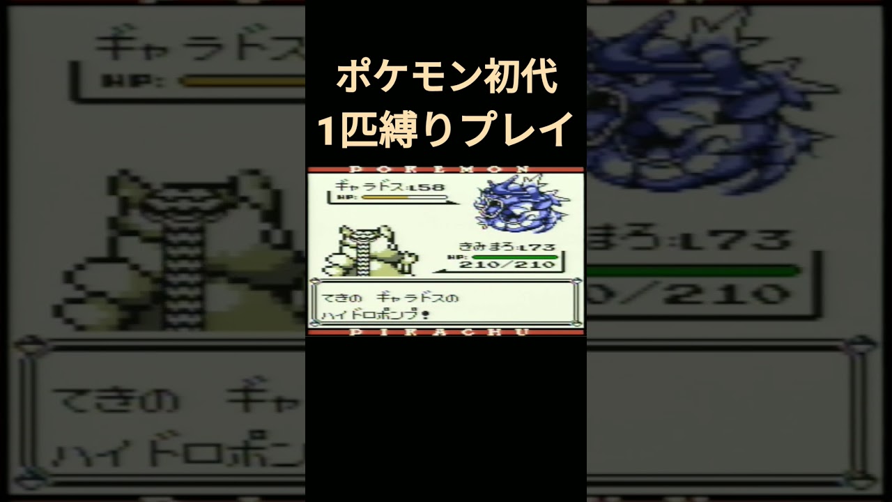 【ポケモン初代】ポケモン初代1匹縛りプレイ!!カラカラver【縛りプレイ】#ポケモン初代 #縛りプレイ #カラカラ #ガラガラ #ゲーム実況
