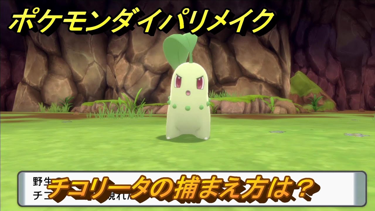 ポケモンダイパリメイク　チコリータの捕まえ方は？出現場所は？　最新版【ブリリアントダイヤモンド・シャイニングパール】