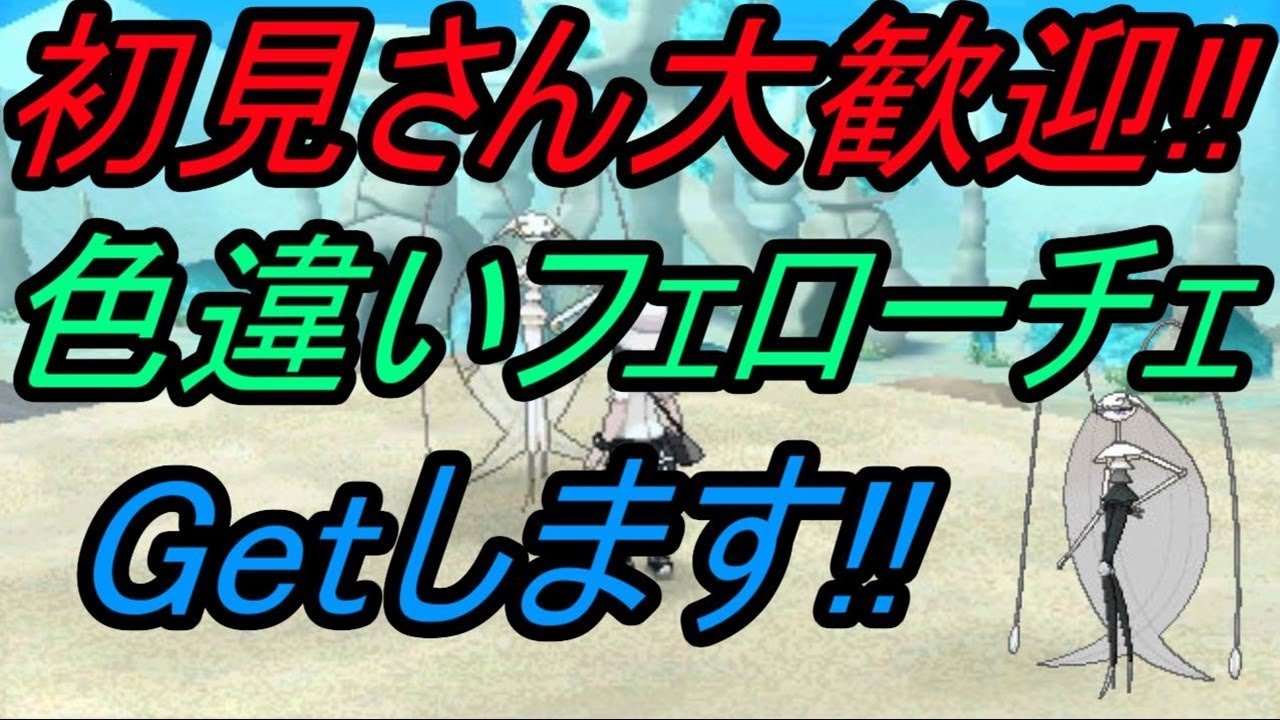 【ポケットモンスター】色違いフェローチェGetします!!【ウルトラ サン ムーン】【Live】part 2