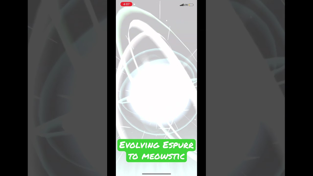 Evolving Espurr to Meowstic #pokemon #pokemongo #pokemonevolution