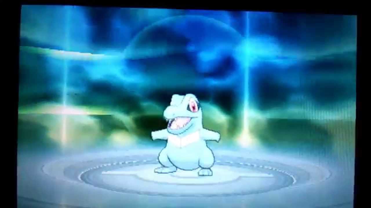 【ポケモンΩルビー】ワニノコ 進化映像♪