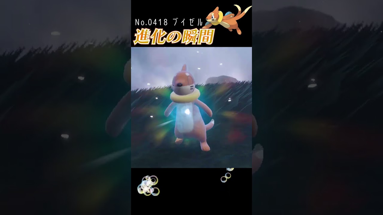 【バイオレット】ブイゼル 進化の瞬間 #shorts