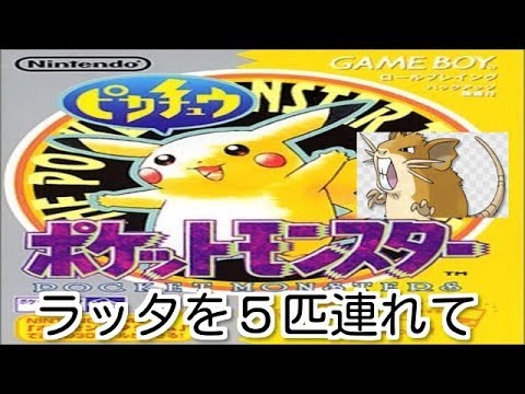 【実況】ピカチュウとラッタ５匹の旅【part1】