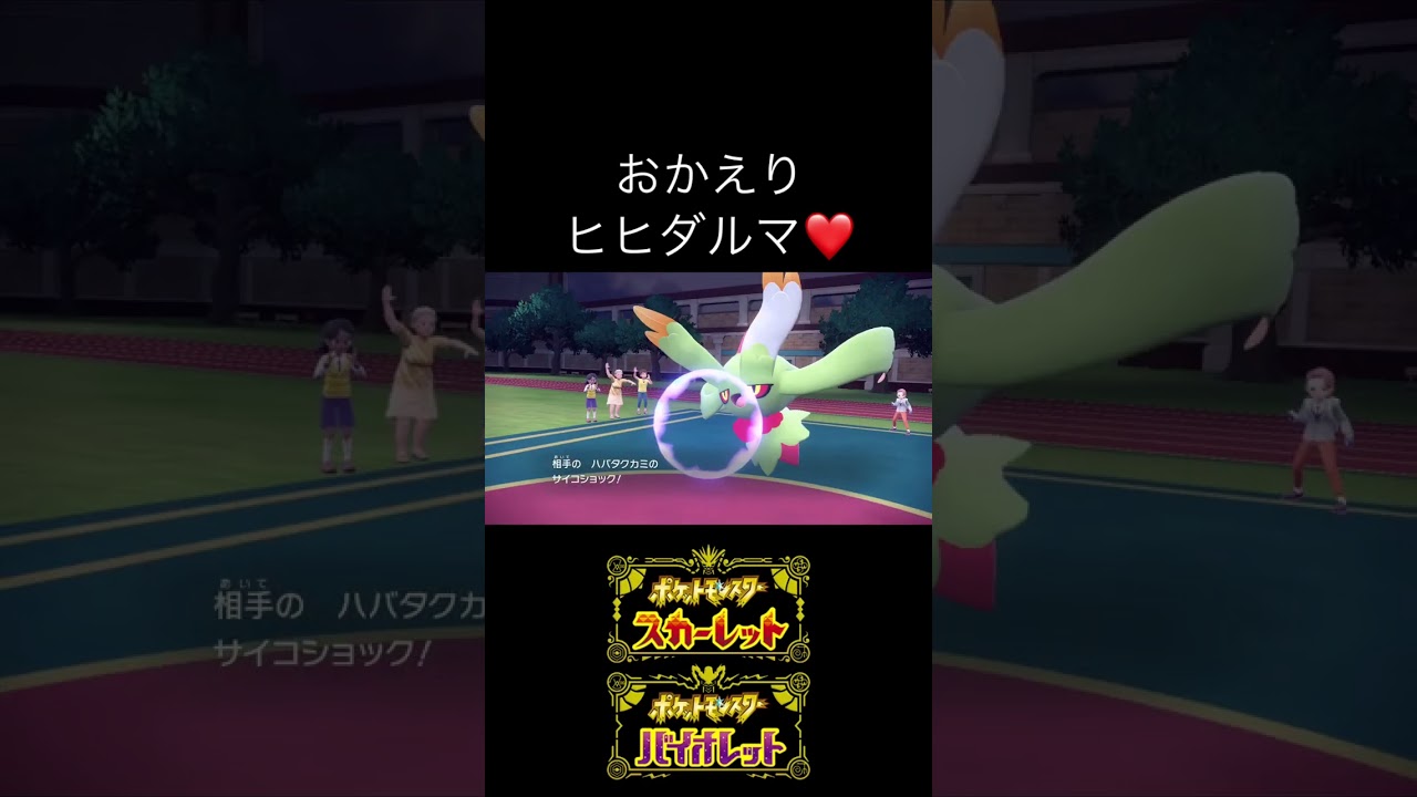 スカーフを持ったチヲハウハネがまるでヒヒダルマのようでした♡【ポケモンSV】#shorts