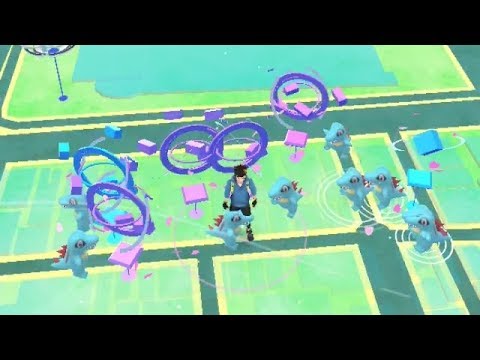 【ポケモンGO】色カラー綺麗！ワニノコのコミニティデイ！【Pokemon Go】