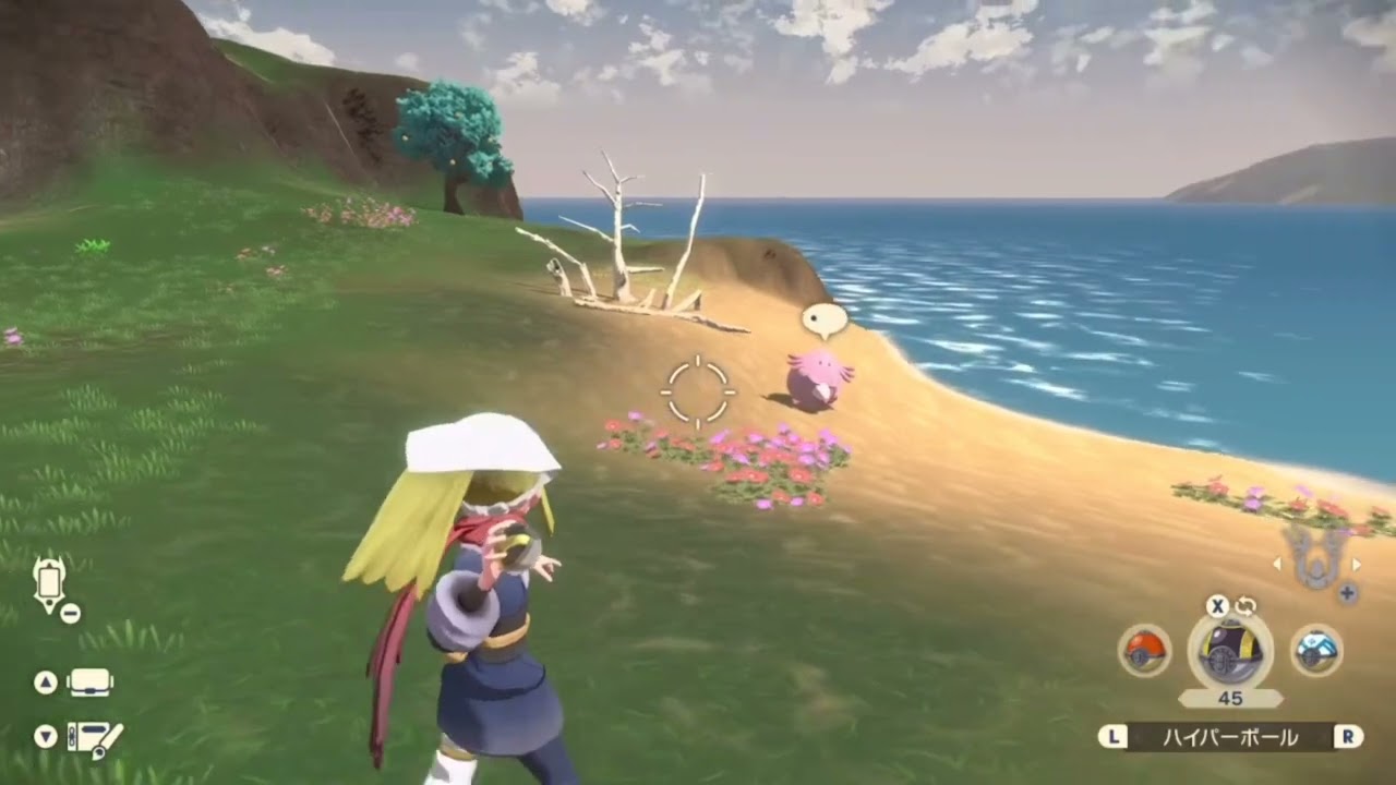 【Pokémon LEGENDS アルセウス】ベイビーポケモン・ピンプク&ラッキーの出現場所(群青の海岸/浦の浜/トンボロ道)