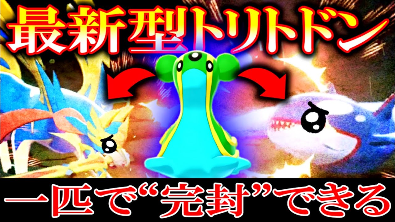 ザシアン&カイオーガをまとめて対策できる「最新型トリトドン」【ポケモン剣盾】