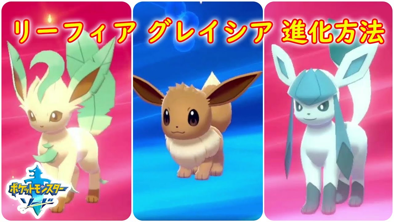【リーフィア・グレイシア】イーブイ 入手場所 進化方法 攻略【ポケモン ソード シールド ポケモン剣盾】