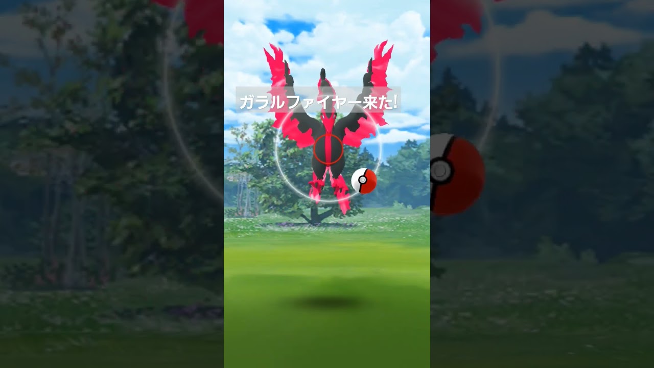 ポケモンGO,ガラルファイヤーに遭遇！ボールを捨てる方法を試したが.結果は..!?