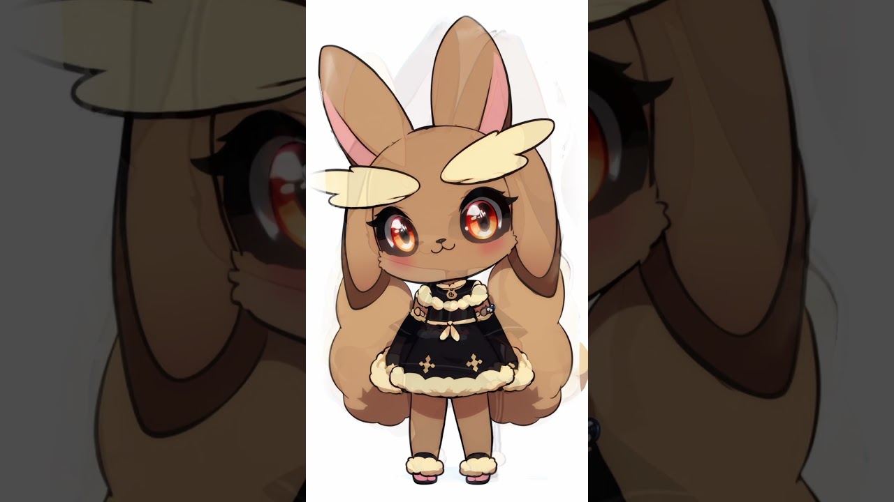 ミミロップ（チビモデル）Lopunny - Chibi model