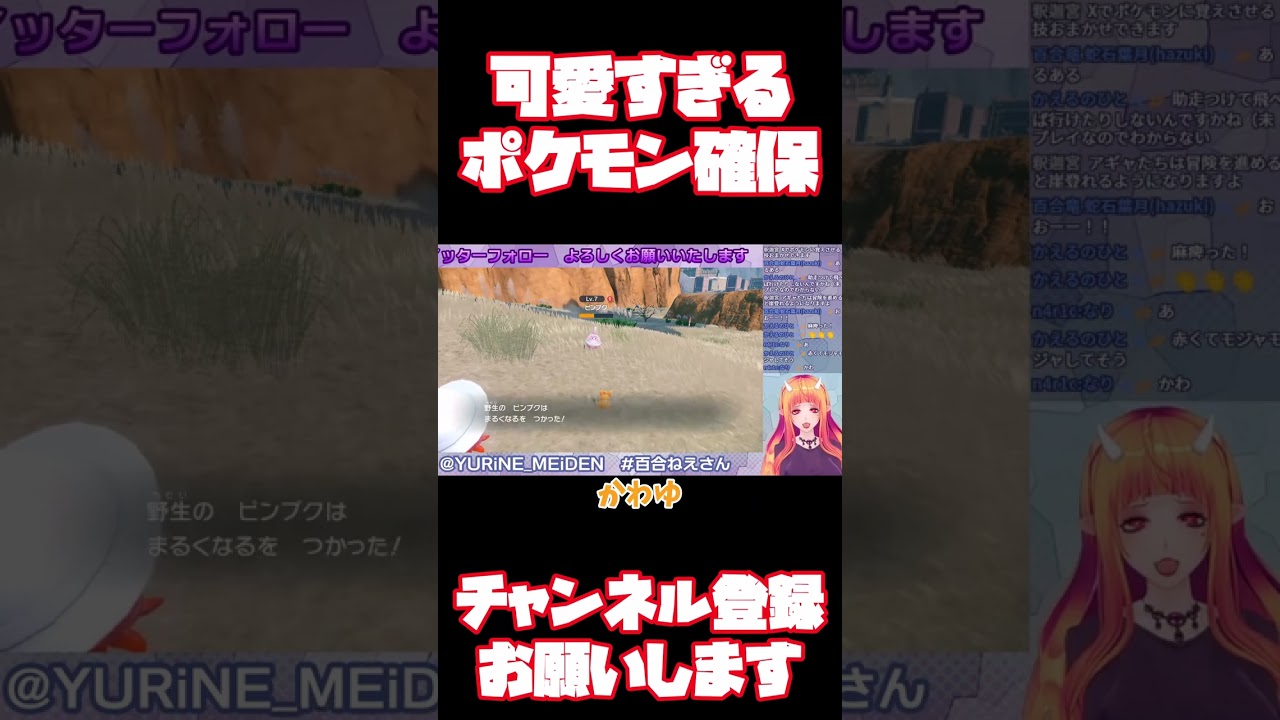 【切り抜き】ピンプク、可愛すぎる…！【ポケモンスカーレット】