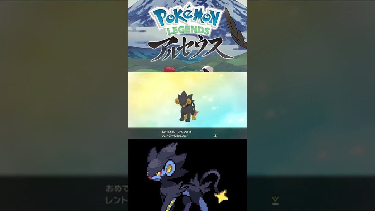 レントラー進化！色違いかわいすぎるｗｗｗｗｗｗｗｗｗｗｗ #Shorts