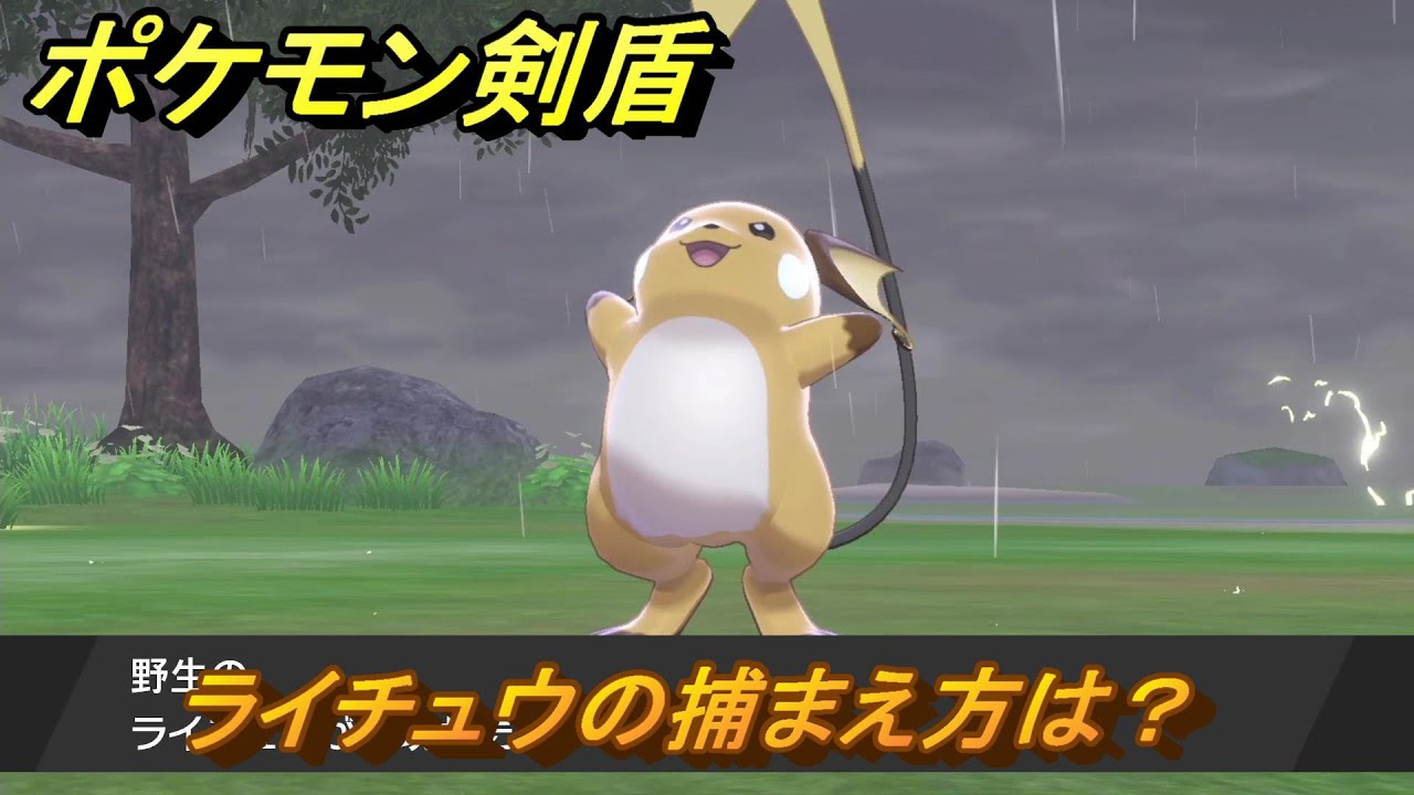 ポケモン剣盾　ライチュウの出現場所は？オススメの場所は？天気は？ポケモン図鑑コンプへの道！　最新版【ポケモンソード・シールド】