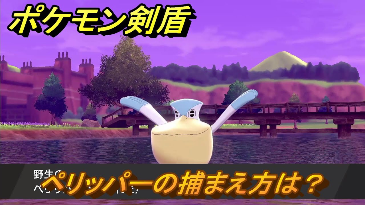 ポケモン剣盾　ペリッパーの出現場所は？オススメの場所は？天気は？ポケモン図鑑コンプへの道！　最新版【ポケモンソード・シールド】