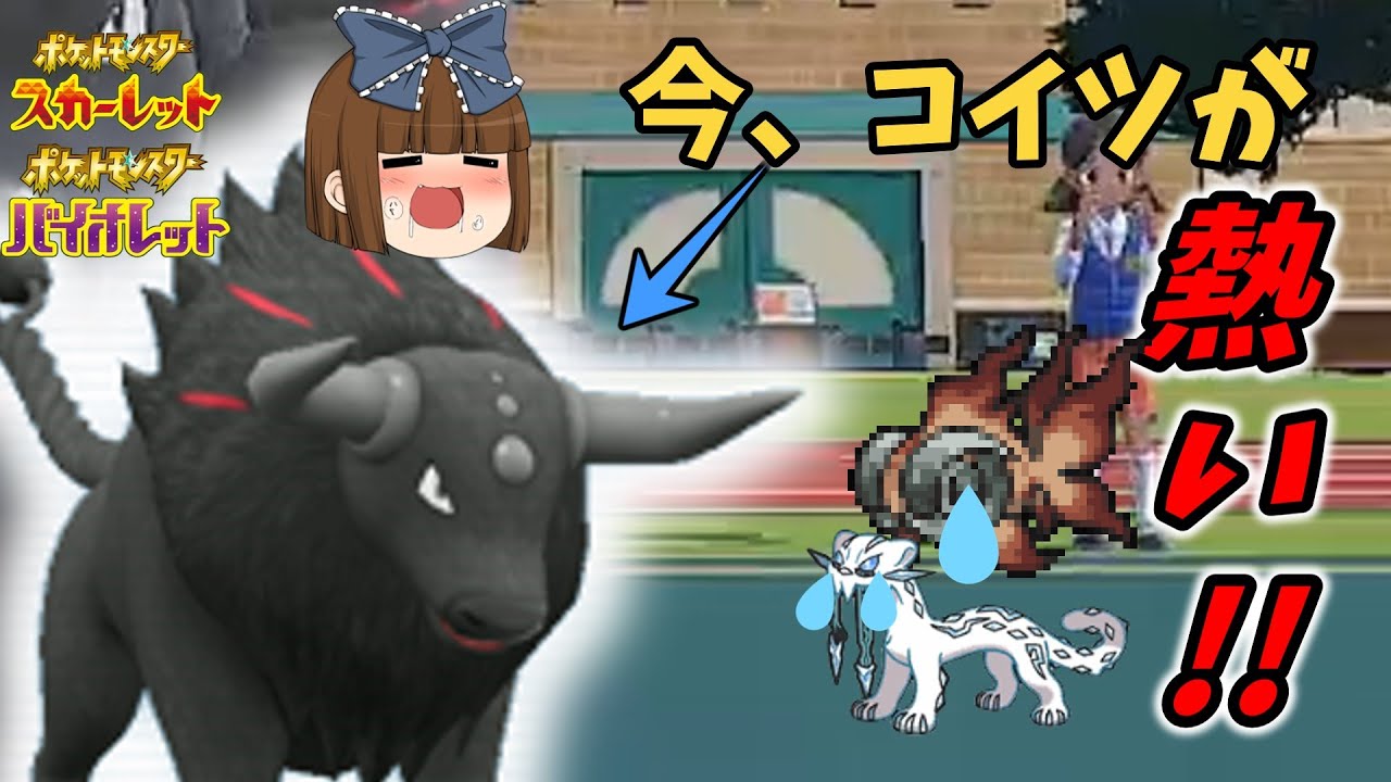 ポケモンSV[ゆっくり実況]環境にぶっ刺さり?!パルデアケンタロス炎が最強すぎた?!