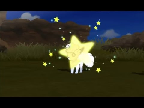3DS【ポケモン サン ムーン】 色違い ロコン shiny Vulpix 色違 六尾