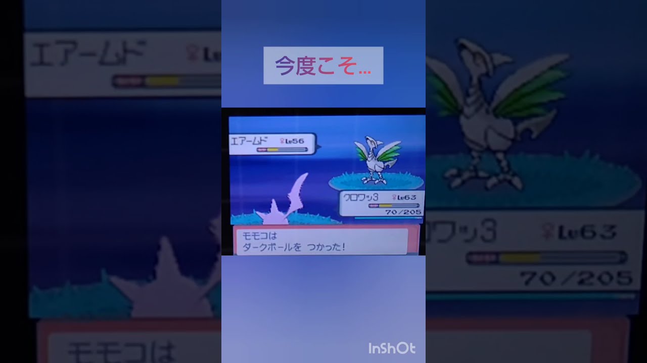 【ポケモンDP】色違い捕獲日記　12日目　エアームド　【PokémonDP】The diary Capturing shiny Pokémon's.　Day12　Skarmory #shorts