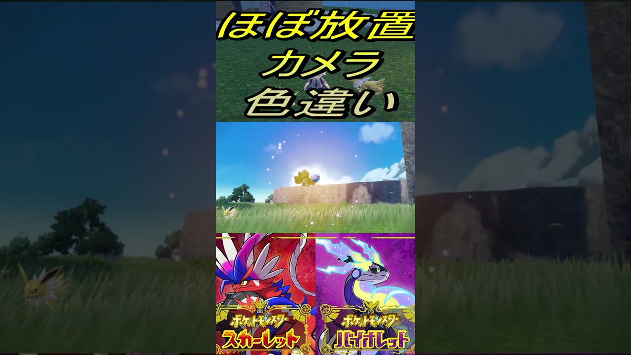ほぼ放置カメラ色違いサンダース入手【ポケットモンスタースカーレット・バイオレットSV】#shorts