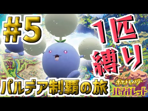 【縛りプレイ実況】ワタッコ1匹でクリアするポケモンバイオレット【5日目】