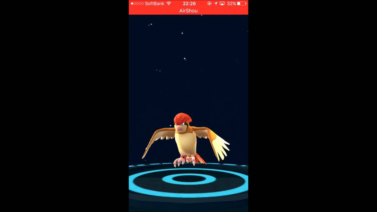 pokemonGOガール ポケモンGO ポッポ→ピジョンへ初めての進化に興奮したよ☆