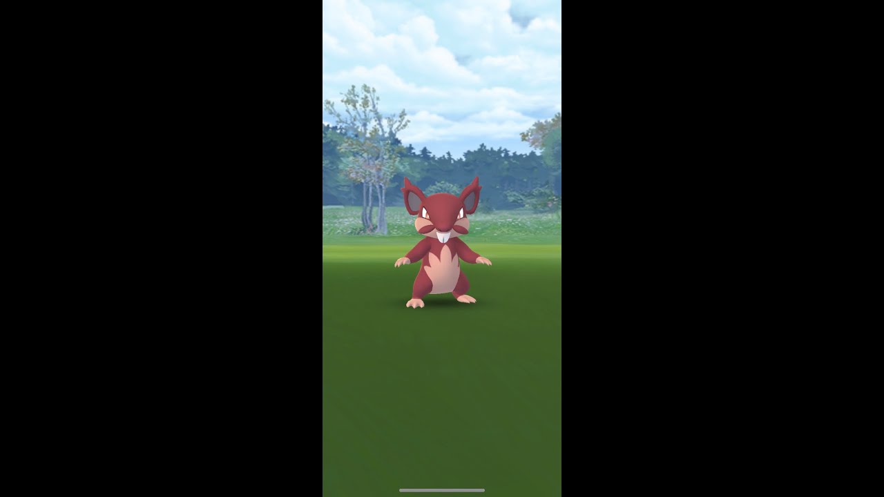 【ポケモンGO】色違いコラッタ（アローラのすがた）ゲットした瞬間！ #shorts