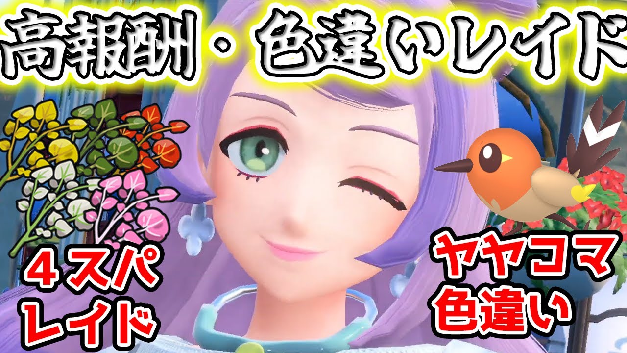 【ポケモンSV】色違いヤヤコマ ＆　大量スパイスレイド配布！　高報酬レイド配布周回　配信　#ポケモンsv #色違い