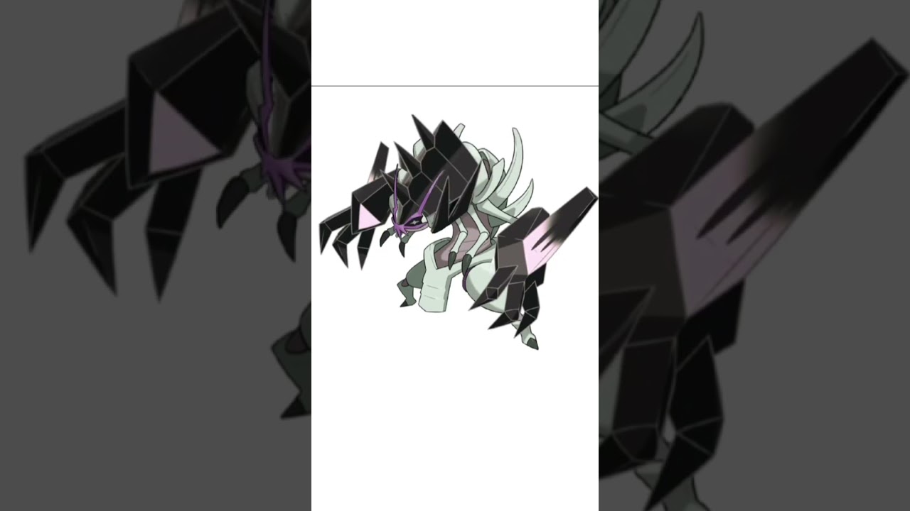 合成ポケモン。グソクムシャ＋ネクロズマで作った黒ダンゴムシ