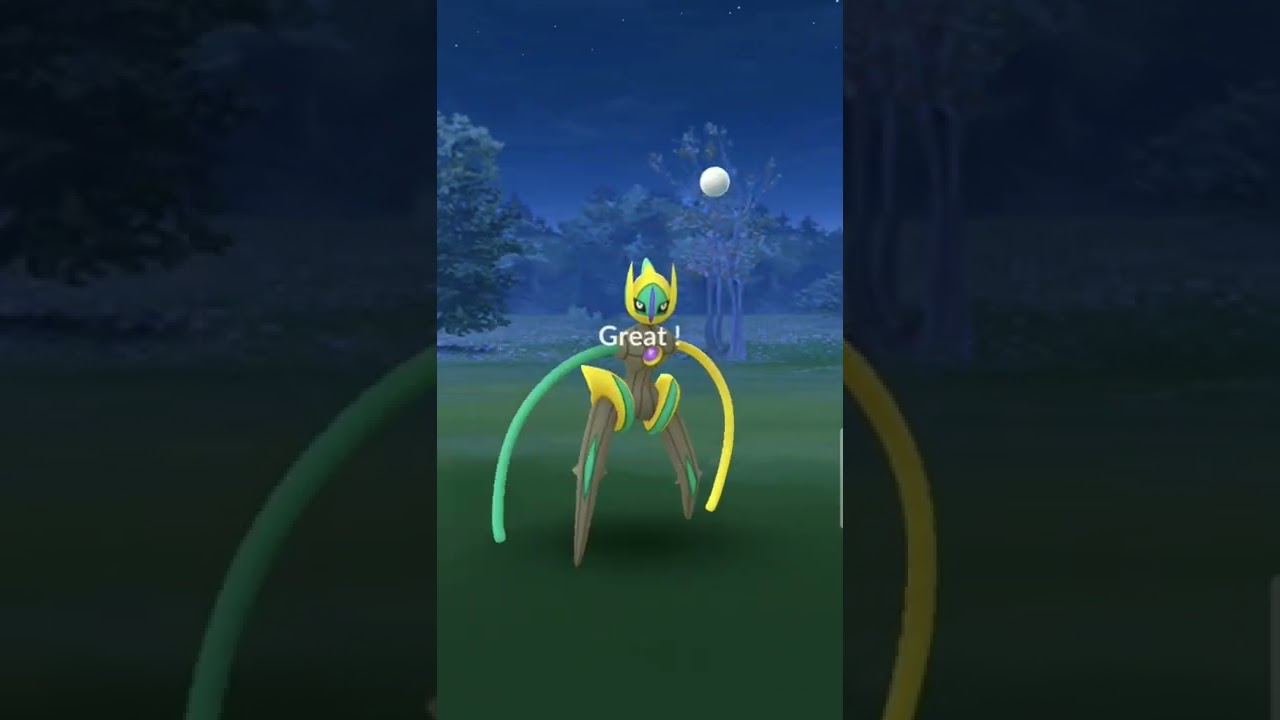 デオキシスの色違いは黄色　スピードフォルム 【ポケモンGO】 #shorts