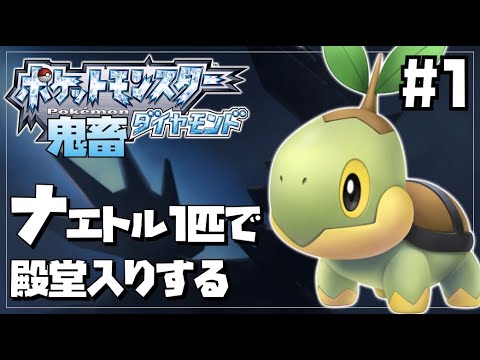 【鬼畜】ブリリアントダイヤモンドをナエトル単騎縛りでクリアする#1【ポケモンBDSP】