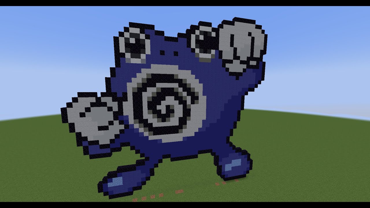 【マイクラドット絵】ポケモン図鑑061ニョロゾ