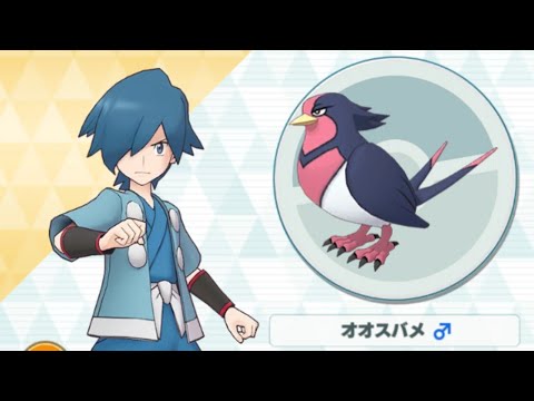 【ポケマス】ハヤト/オオスバメ 大空を舞う華麗なるつばめがえし