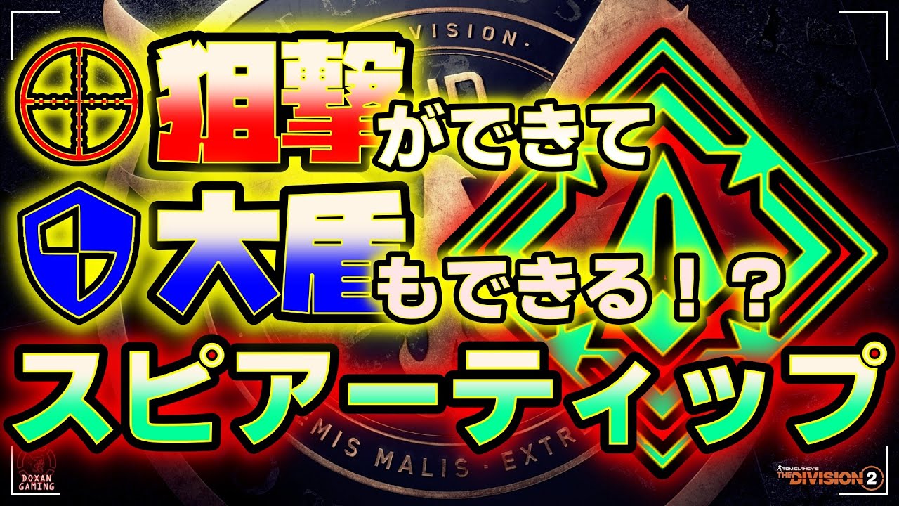 【The Division2】【TU17】全距離対応！スピアーティップビルド！！