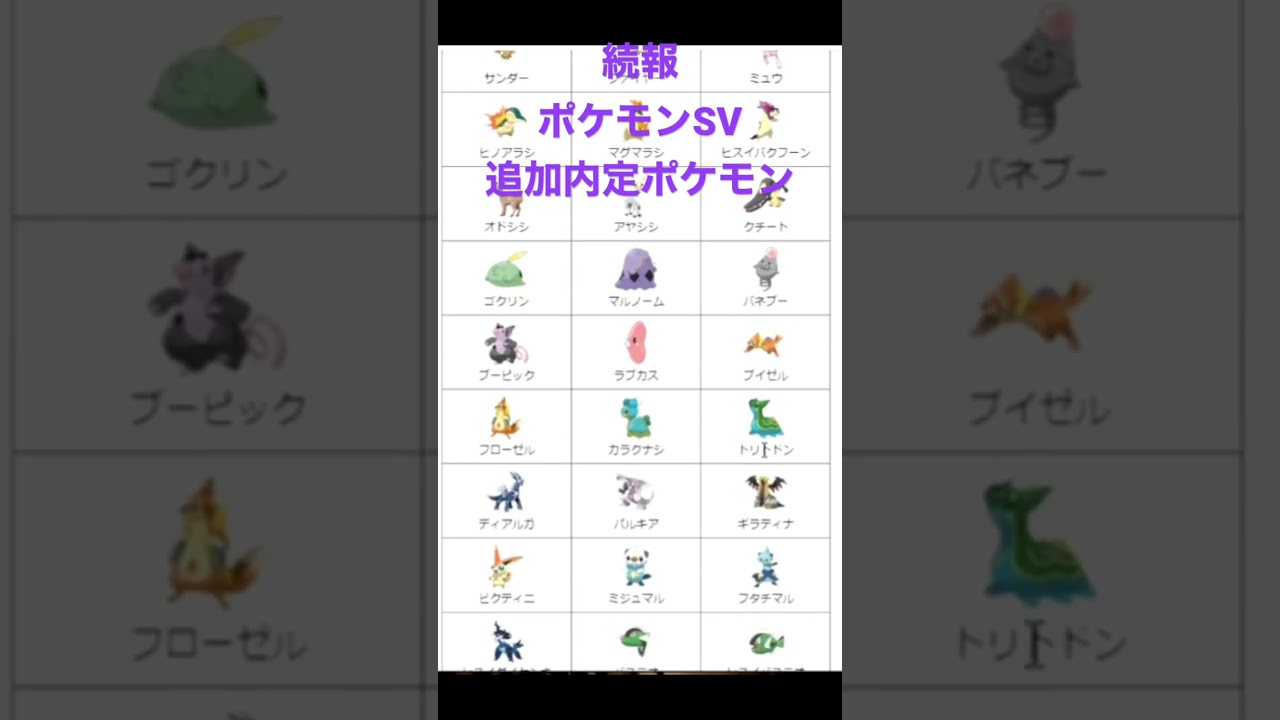 【ポケモンSV】海外新リーク情報の追加内定ポケモンが色々ヤバすぎたwww #shorts #ポケモン #ポケモンsv #リーク情報 #pokemon