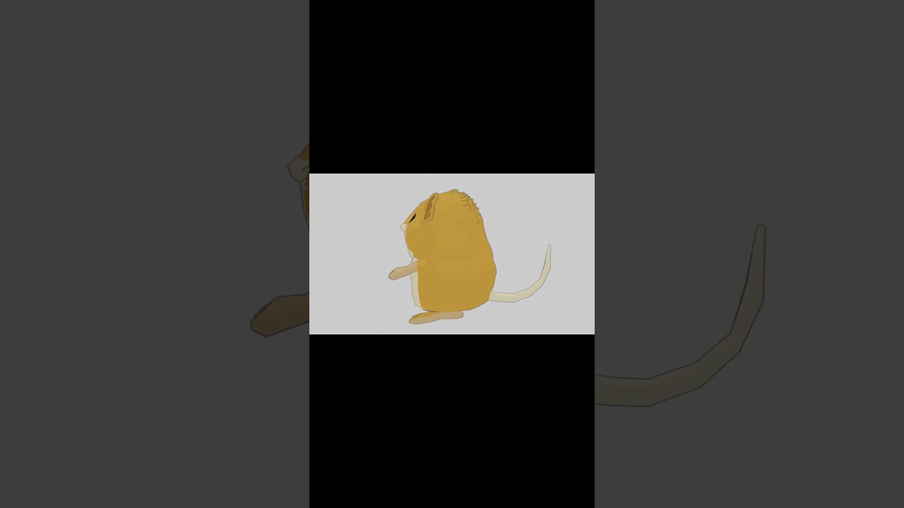 ポケモン　ラッタへ進化　モデリング