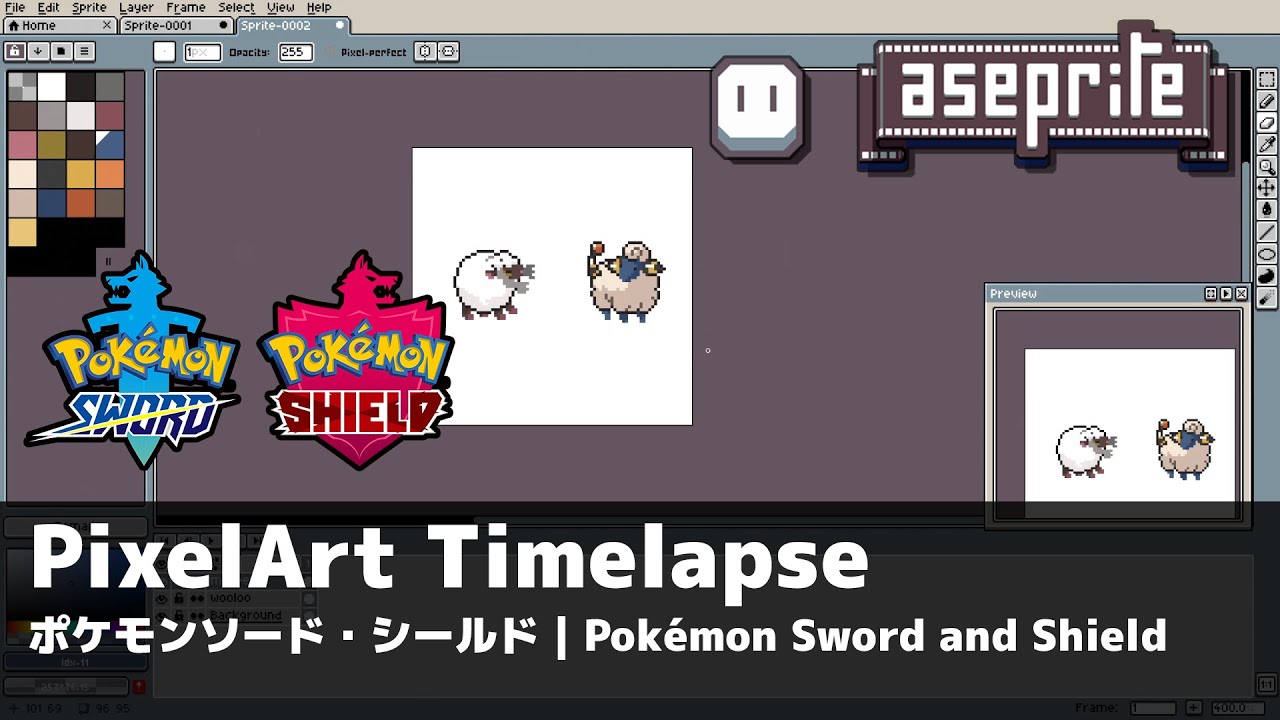 【ドット絵メイキング】ウールーとメリープのドット絵を描いてみた。 | Aseprite