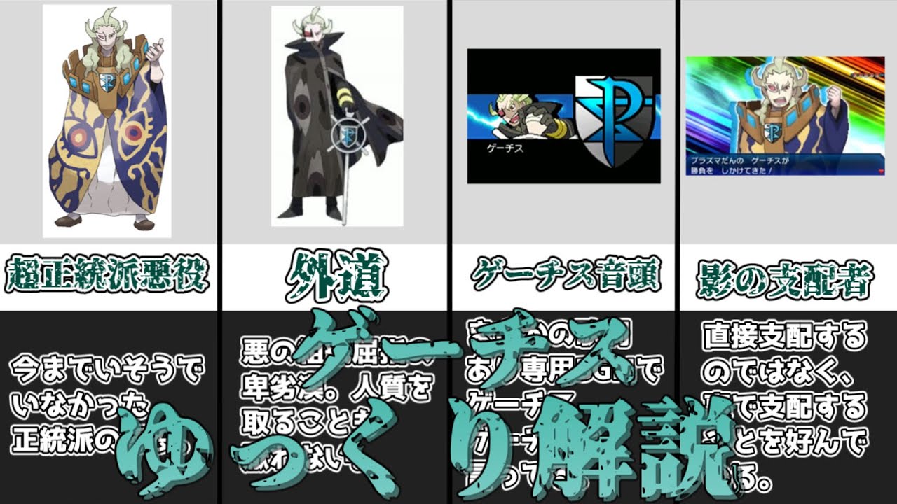 【ゆっくり解説】プラズマ団の事実上のボス ゲーチス【ポケモン】