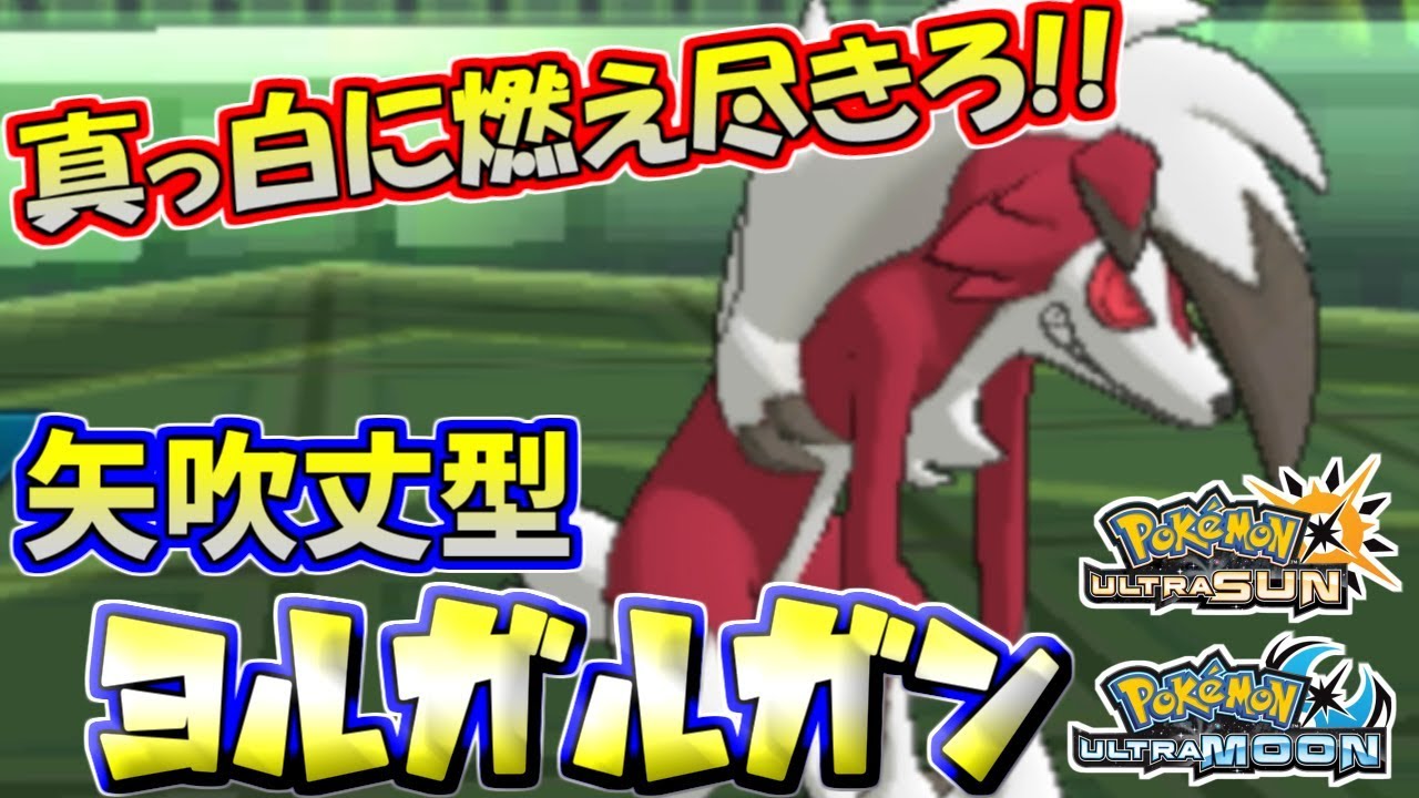 【ポケモンUSUM】真っ白に燃え尽きた…矢吹丈型ルガルガン【ウルトラサン/ウルトラムーン】