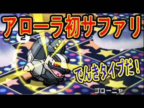 えぇ!?でんきタイプ!?【アローラポケモン初サファリ】アローラの姿のタイプをすっかり忘れる　ポケとる実況