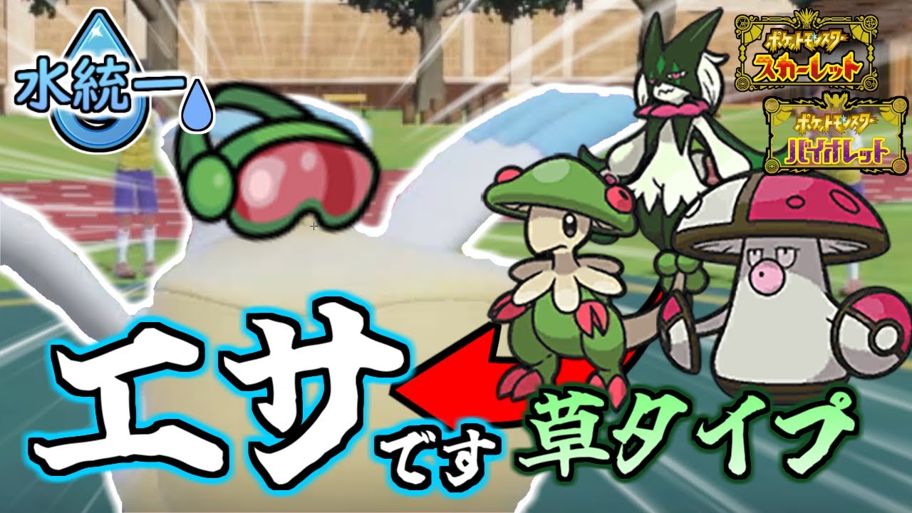 【水統一】水統一の救世主！ゴーグルペリッパーで草タイプを食す!!【ポケモンSVシーズン1】
