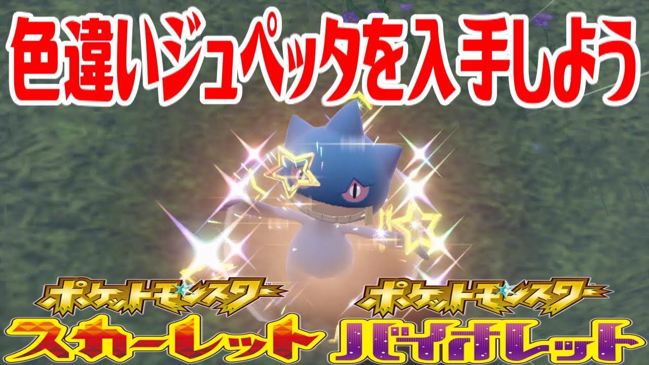 【ポケモンSV】色違いジュペッタを入手しよう【ポケットモンスター スカーレット・バイオレット】Pocket Monsters