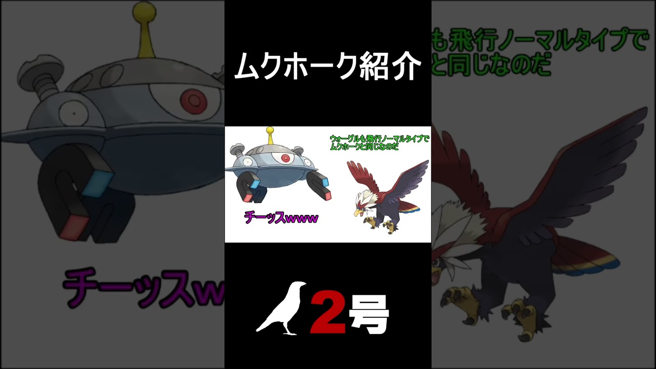 【ポケモンSV】ムクホーク紹介【#shorts】【#ポケットモンスタースカーレット】【#育成論】