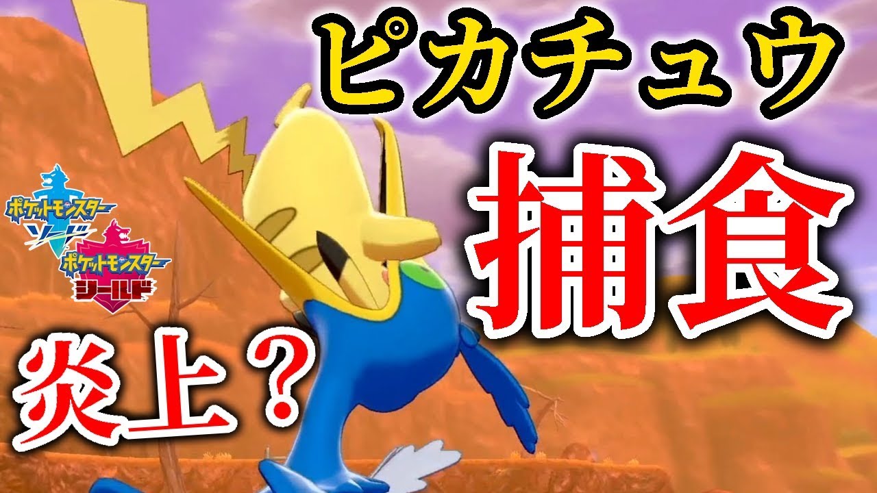ウッウに捕食されるピカチュウが生々しすぎてブチギレてる人多数ｗｗｗ【ポケモン剣盾】