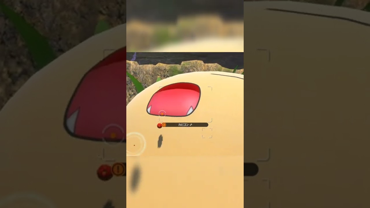 りんごを食べるカビゴン【ポケモンスナップ】#shorts #ポケモン #newポケモンスナップ