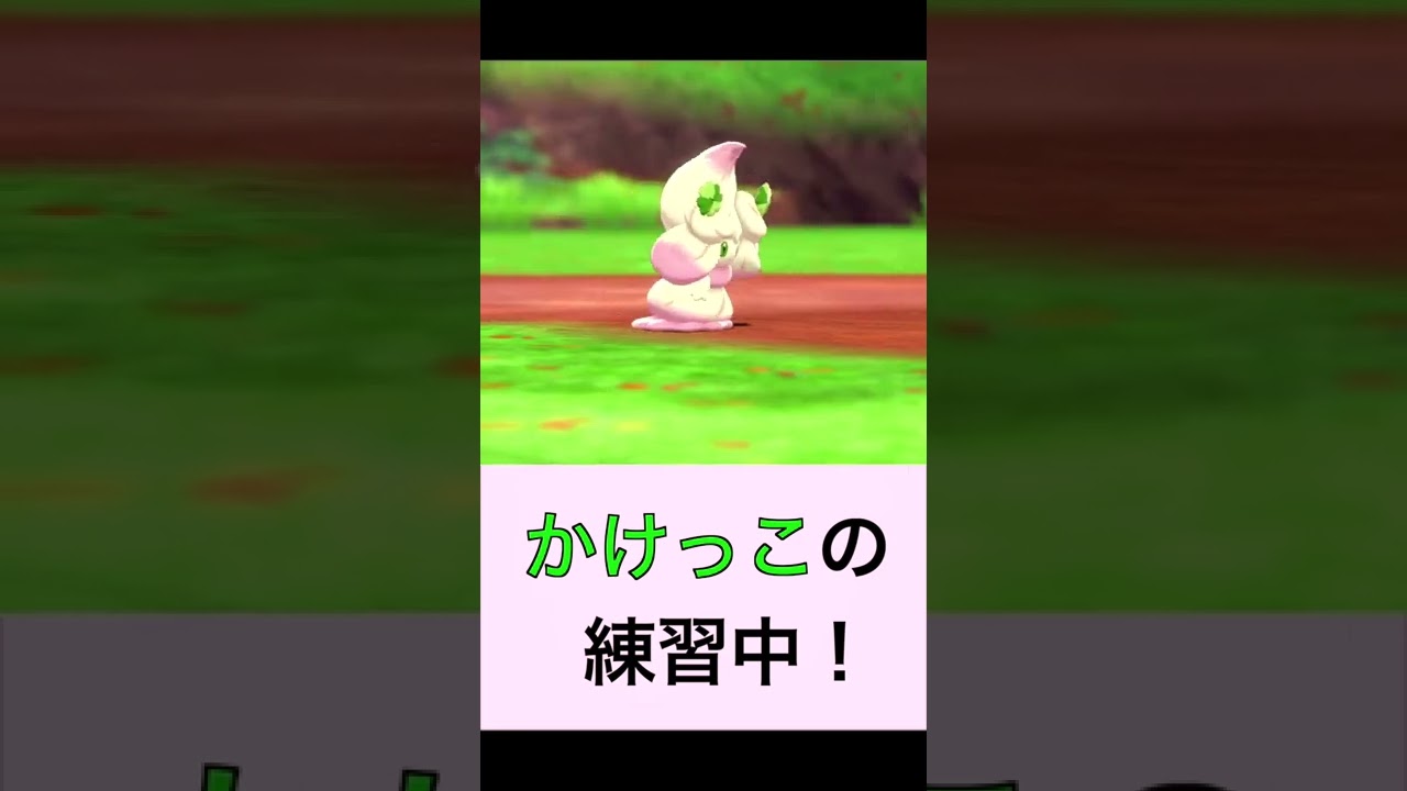かけっこの練習中！【マホイップ】【ポケモン剣盾】#shorts